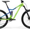 Велосипед 27.5″ Merida ONE-FORTY 400 Light Green / Glossy Blue 2020