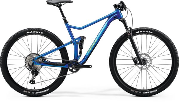 Велосипед 29″ Merida ONE-TWENTY RC 9.XT-Edition Glossy Medium Blue (Lime Green) 2020