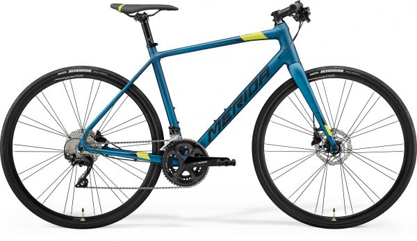 Велосипед 28″ Merida Speeder 400 Silk Teal (Lime/Black) 2021